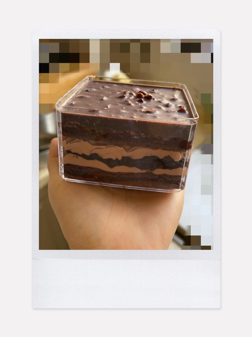 超好吃❗️网红甜品‼️梦龙脆皮巧克力盒子蛋糕 私房爆款