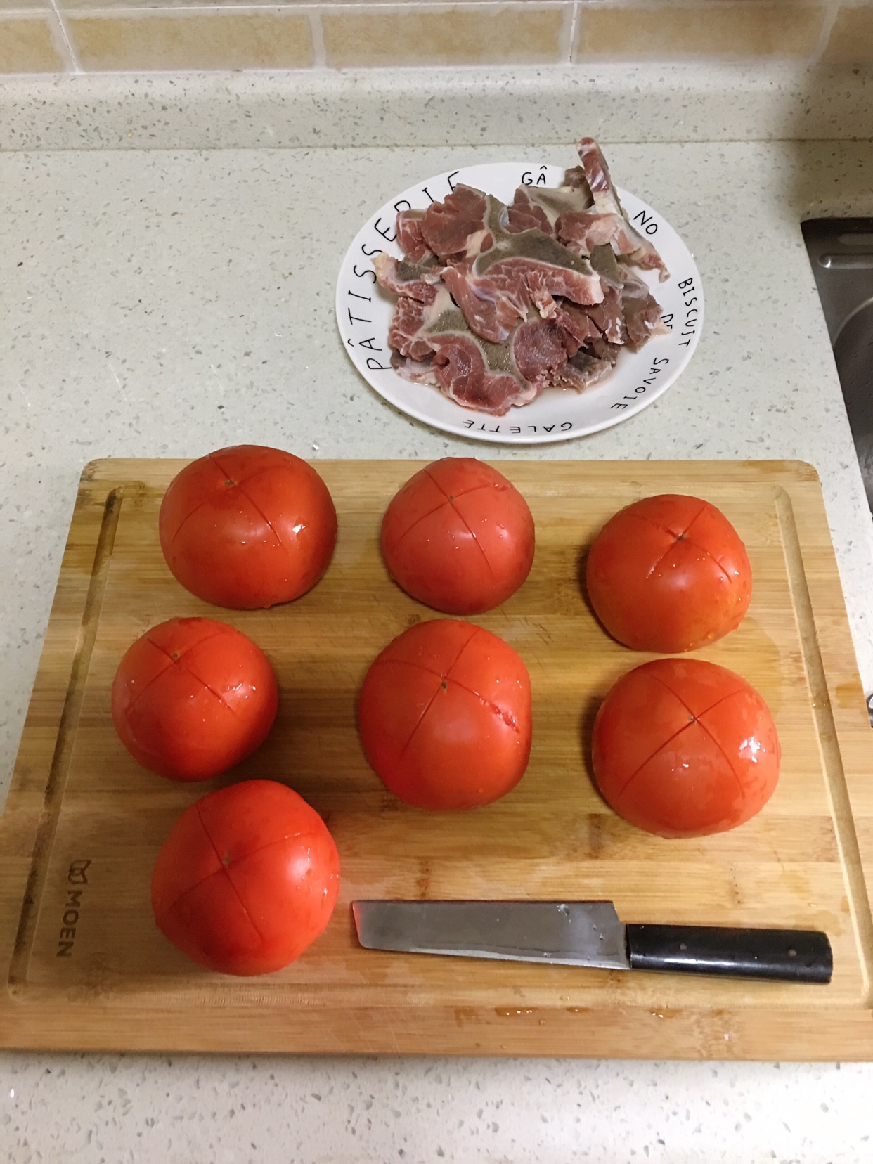原汁原味·番茄牛排骨汤的做法 步骤2