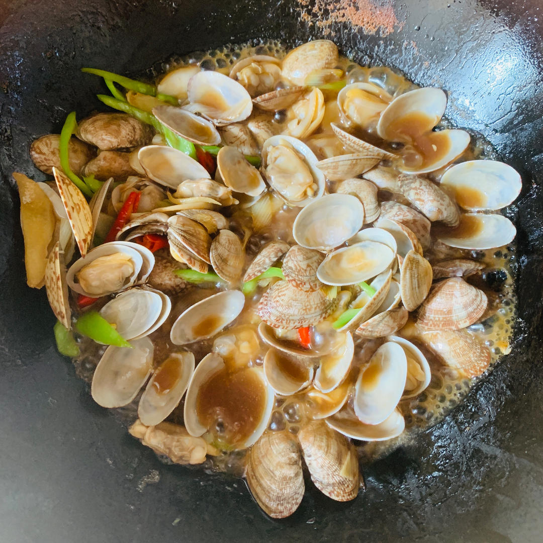 5分钟快手菜❗️秒杀路边摊爆炒花甲～好吃到爆