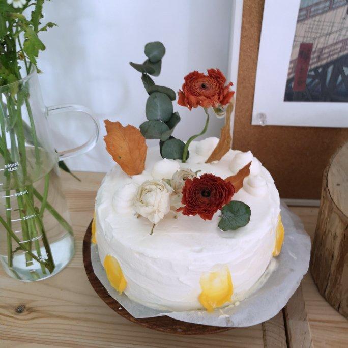 心动百香果凤梨奶油蛋糕（6寸）