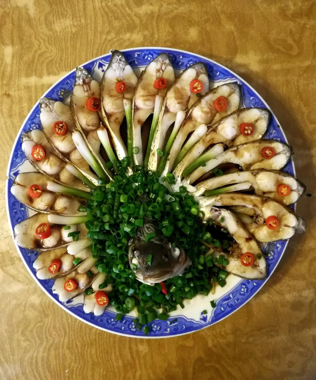 孔雀开屏（清蒸武昌鱼）