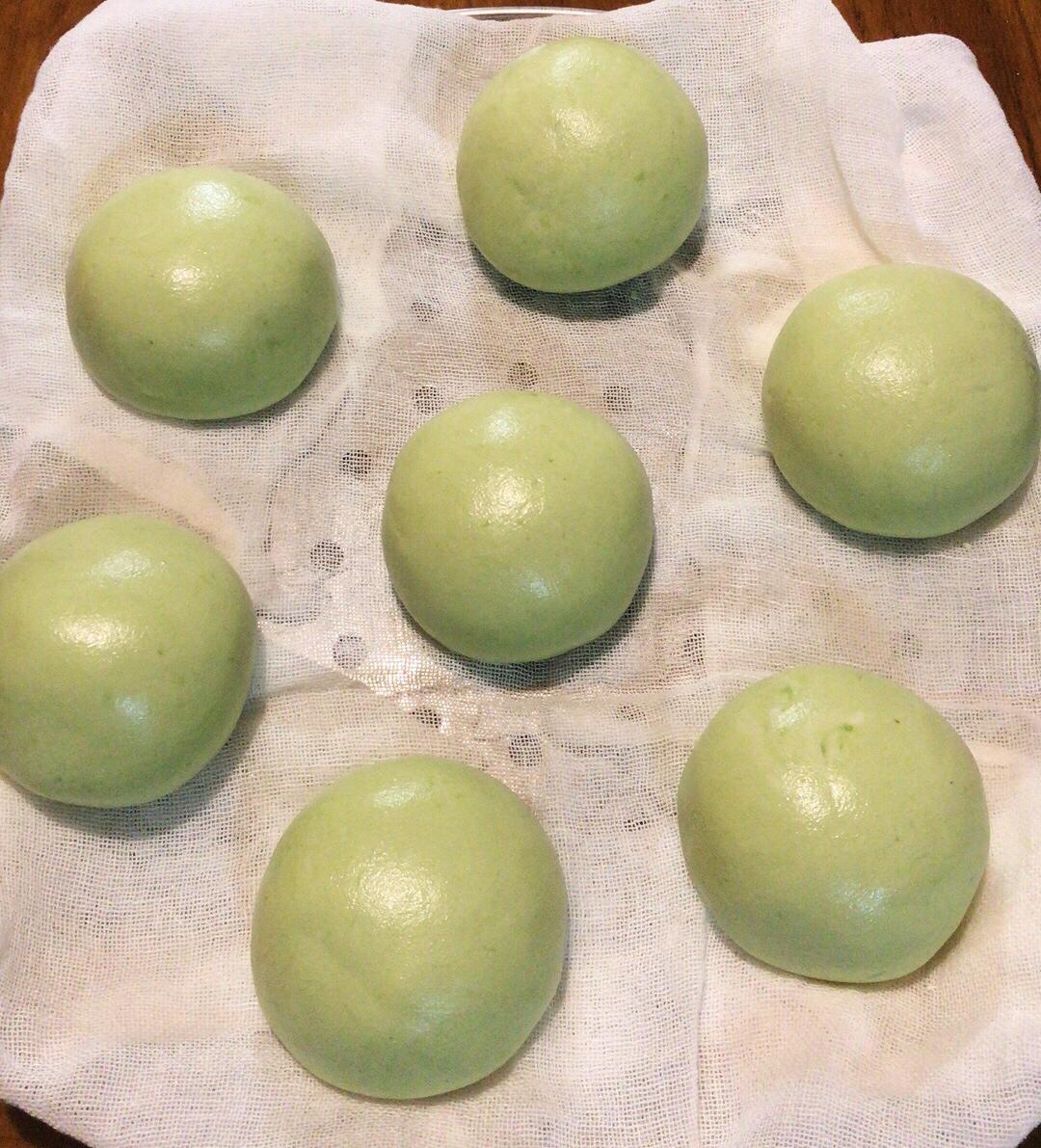 网红青团～～咸蛋黄肉松青团