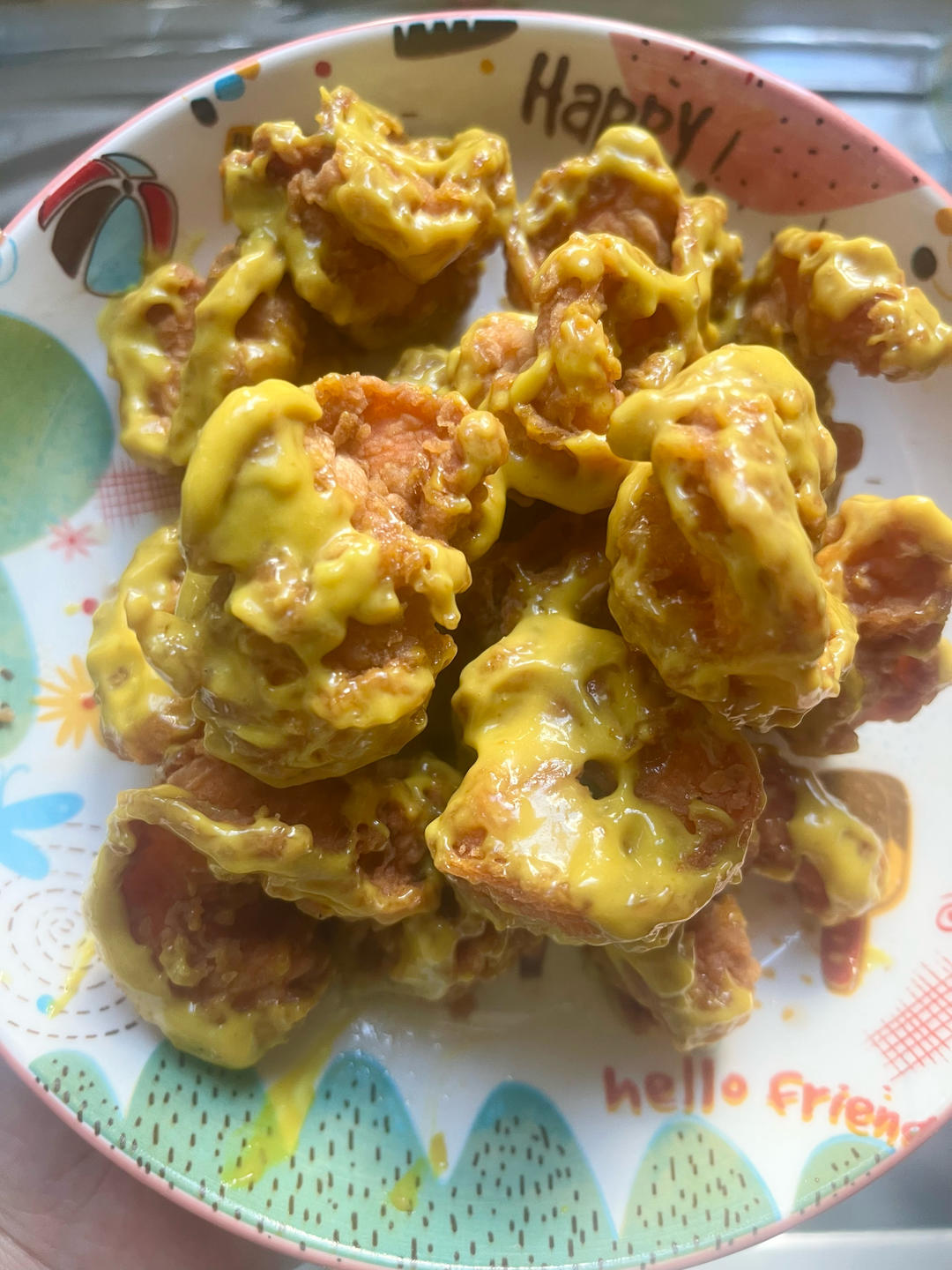 一次就能成功的芥末虾球