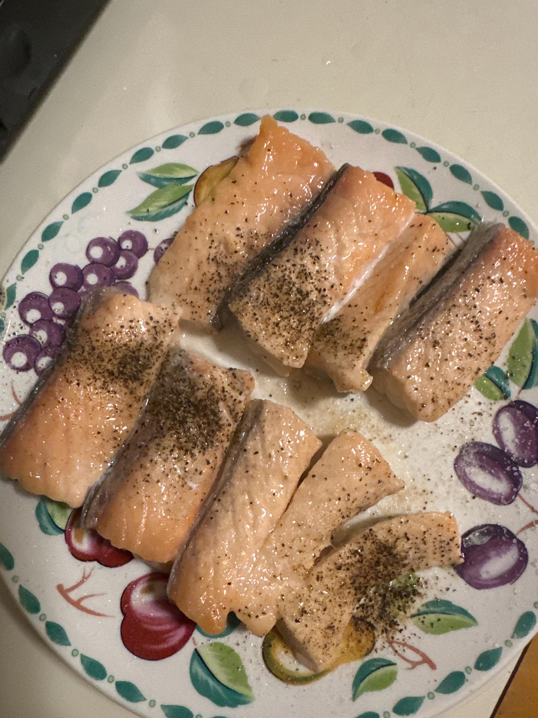 快手健康微波炉三文鱼