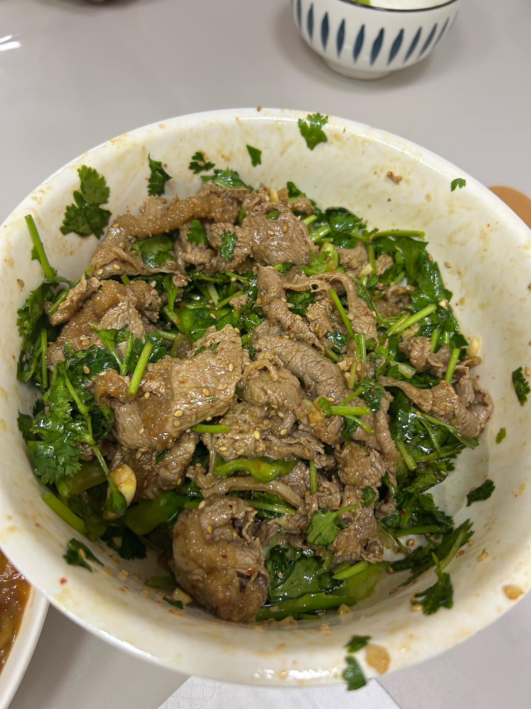 香菜拌牛肉