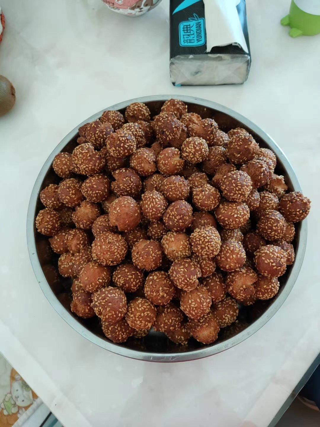 网红小零食芝麻开口笑 外酥里软香甜可口 附细节视频详解
