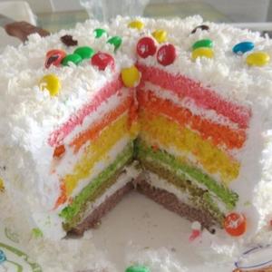 彩虹蛋糕（8寸）的做法 步骤11