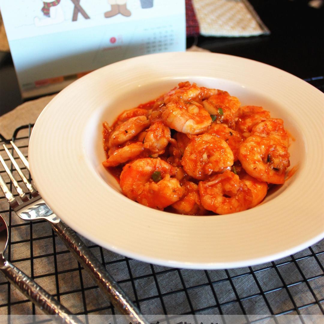 不一样的味道--醪糟茄汁虾仁的做法