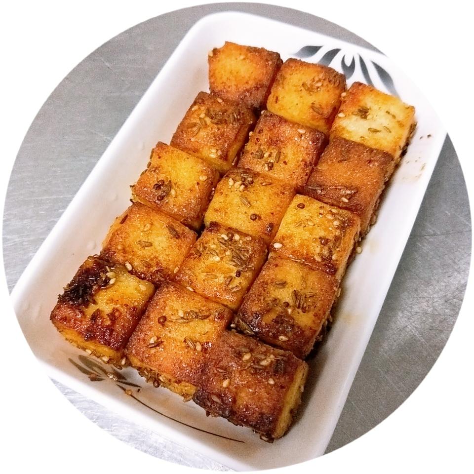 烧烤鱼豆腐的做法