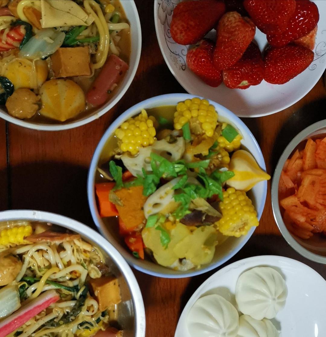 香菇玉米素蔬养生汤 没难度