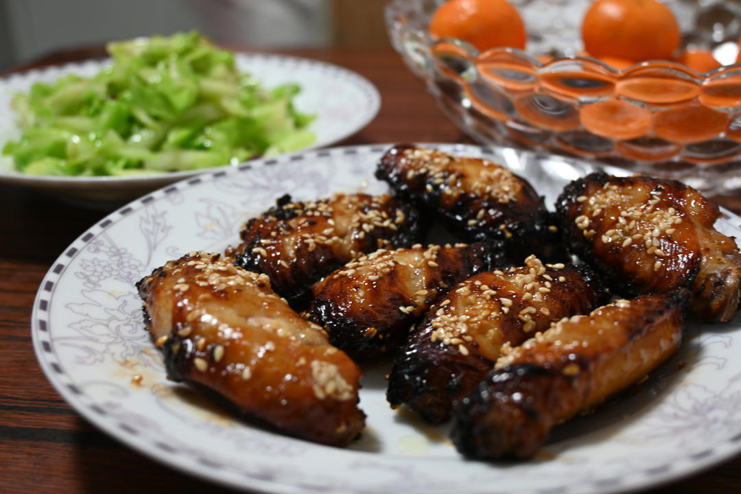 蒜香蜂蜜烤鸡翅（空气炸锅版）