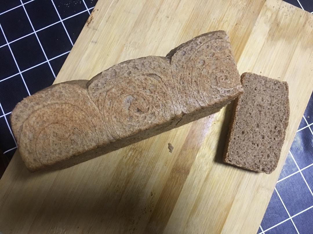 黑芝麻全麦吐司 100%全麦