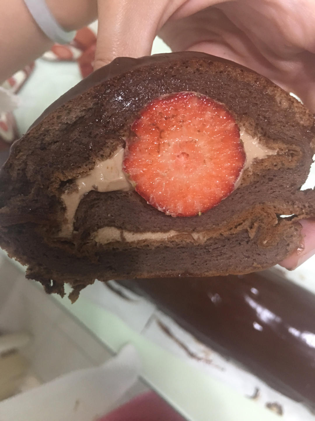 🍫梦龙蛋糕卷. 巧克力脆皮蛋糕卷 by pink-rabbit