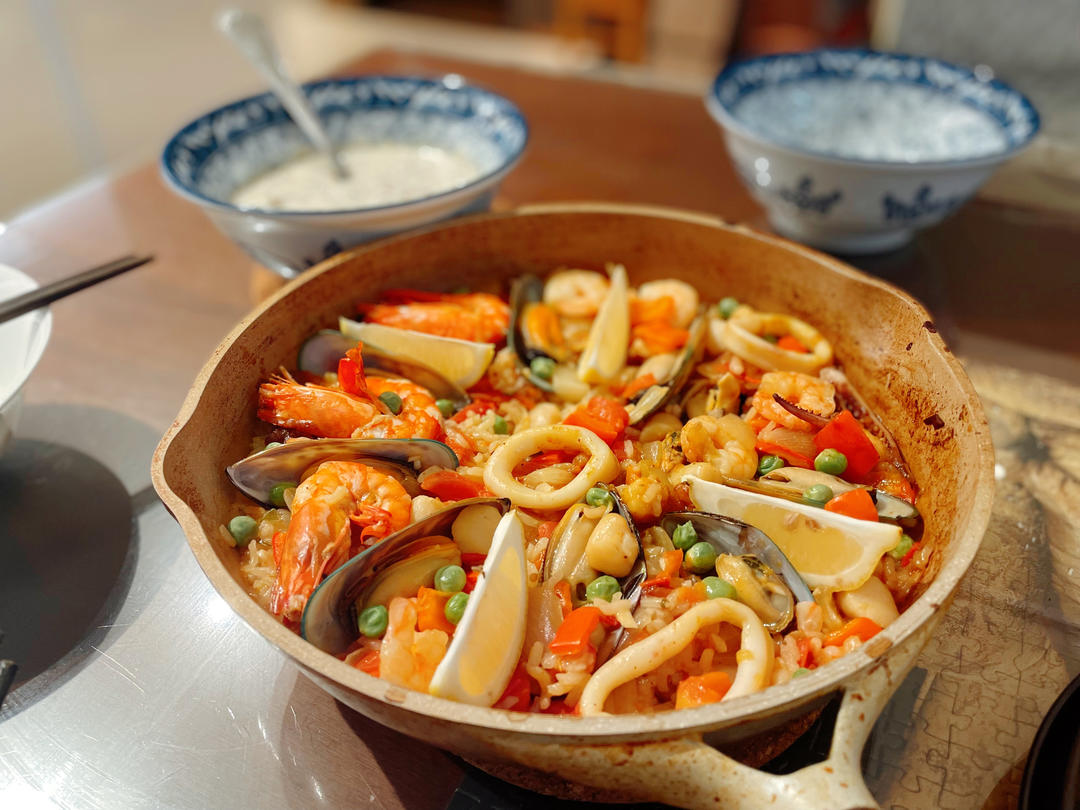 【曼食慢语】Seafood Paella 西班牙海鲜饭