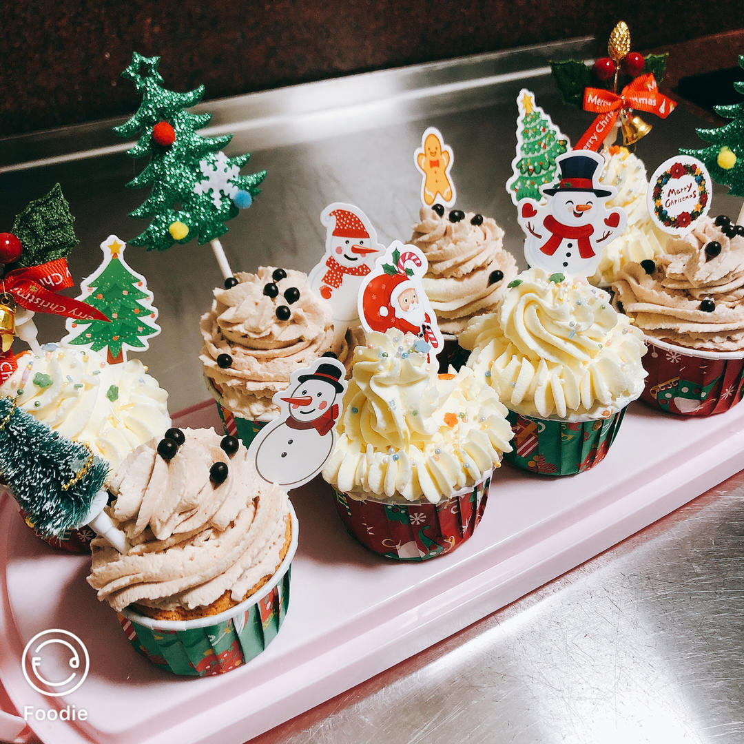 🎄圣诞款｜纸杯蛋糕｜超高颜值｜超可爱｜圣诞帽｜圣诞树｜麋鹿｜圣诞老人