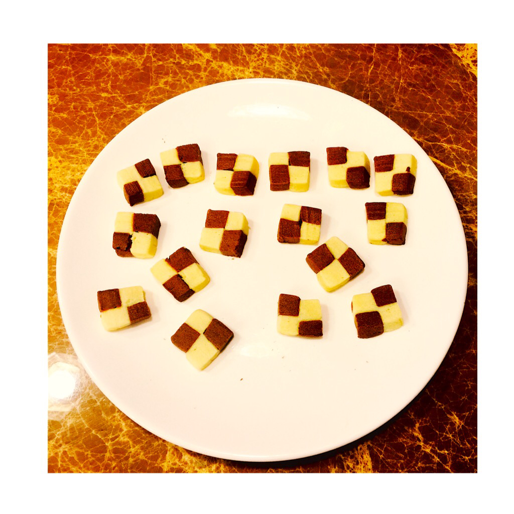 双色小棋格饼干