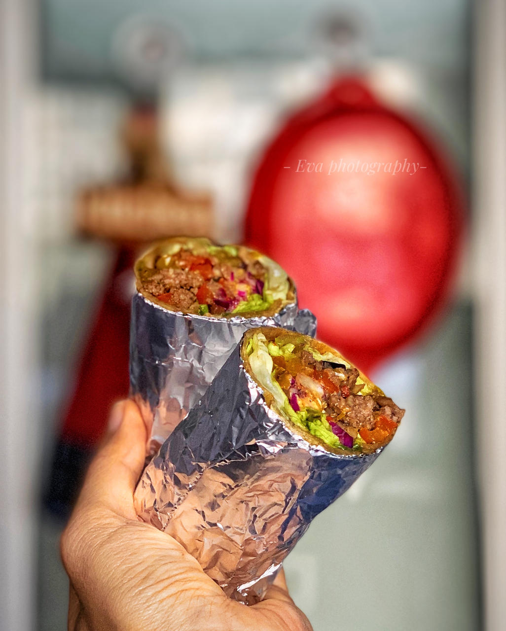 全麦墨西哥鸡肉蔬菜卷饼