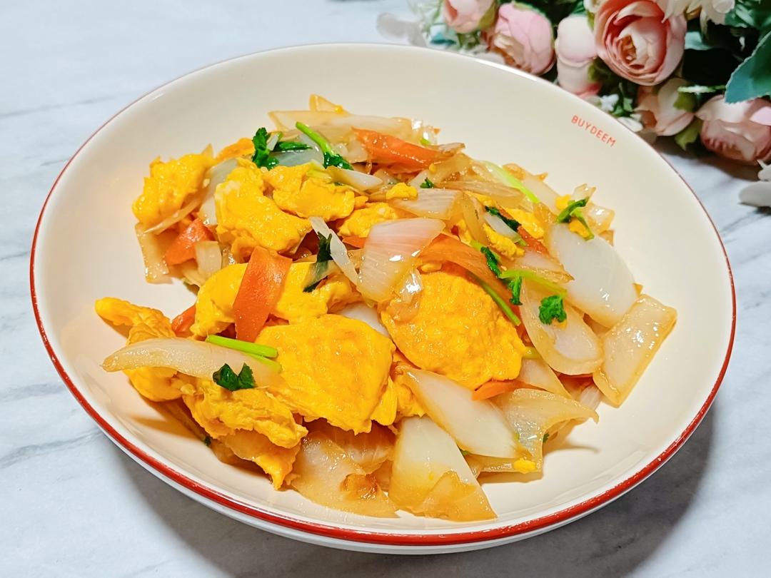 洋葱炒鸡蛋