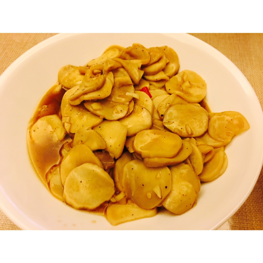 老丁的私房菜-美极杏鲍菇