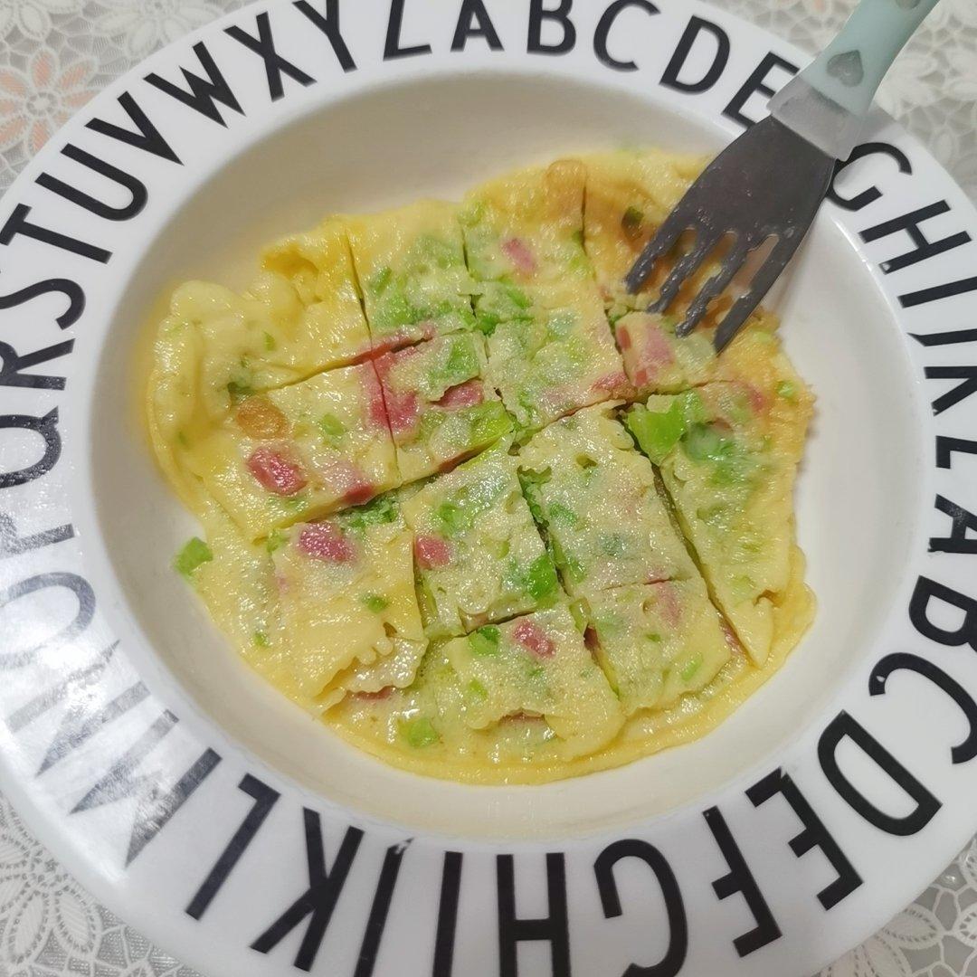 快手火腿卷心菜鸡蛋饼