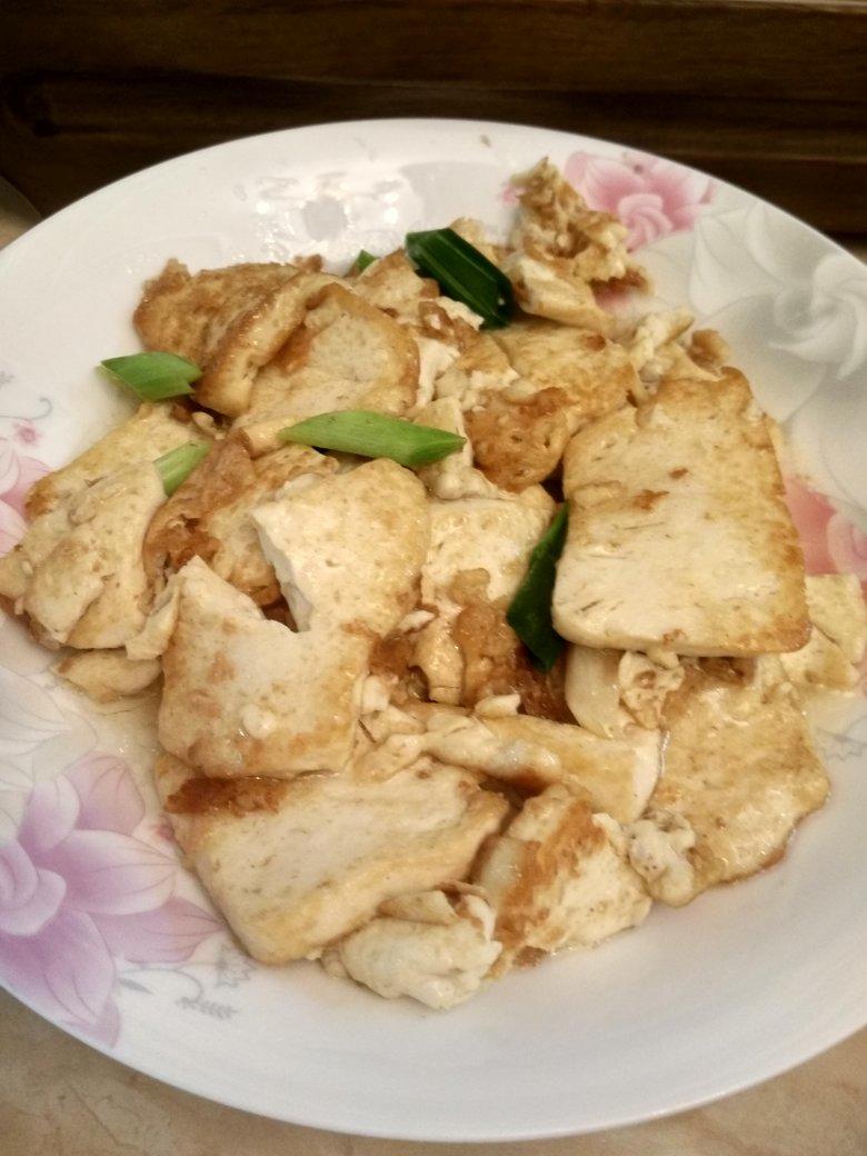 香煎豆腐--家常豆腐