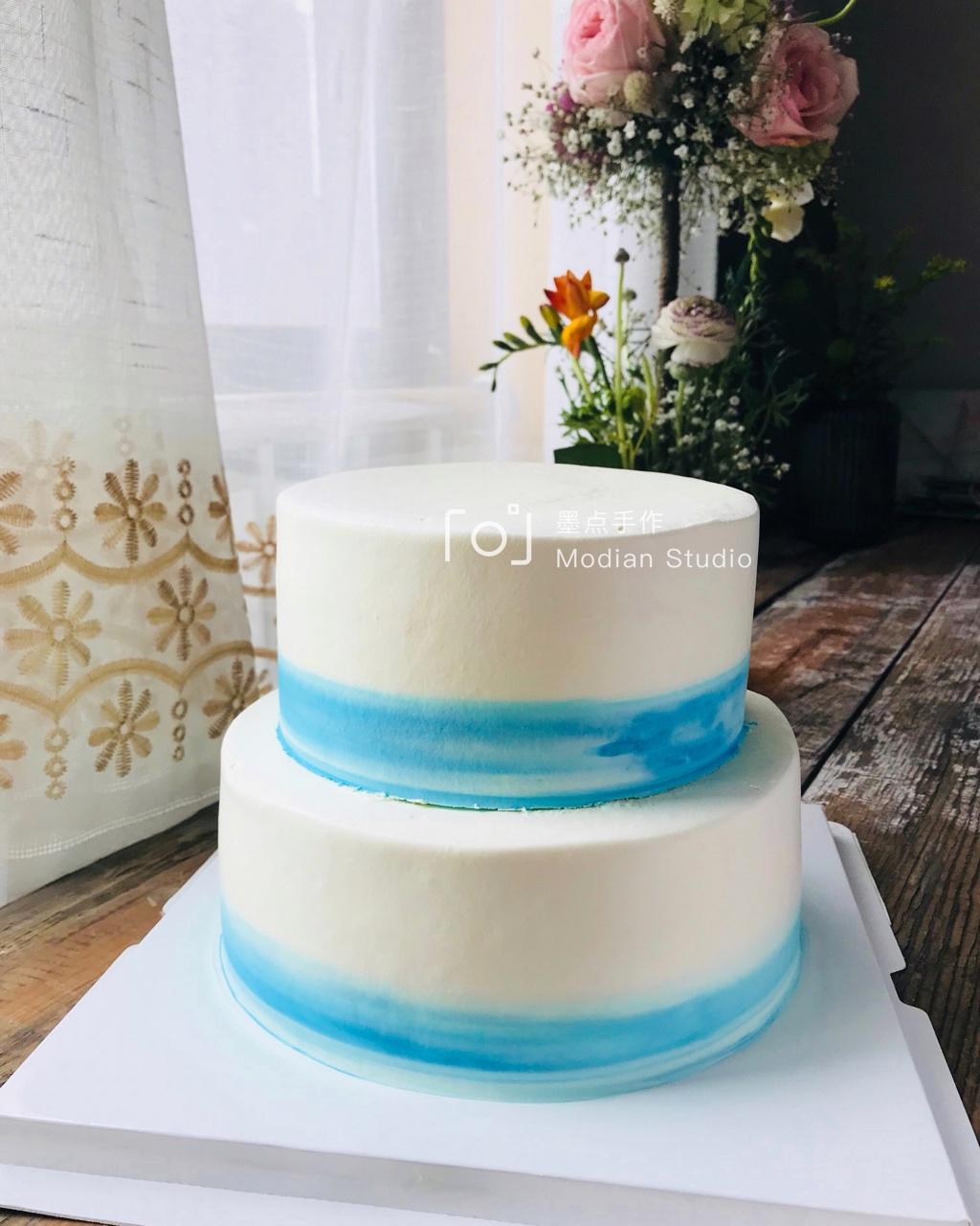 抹面，如何抹出一个渐变色的蛋糕。