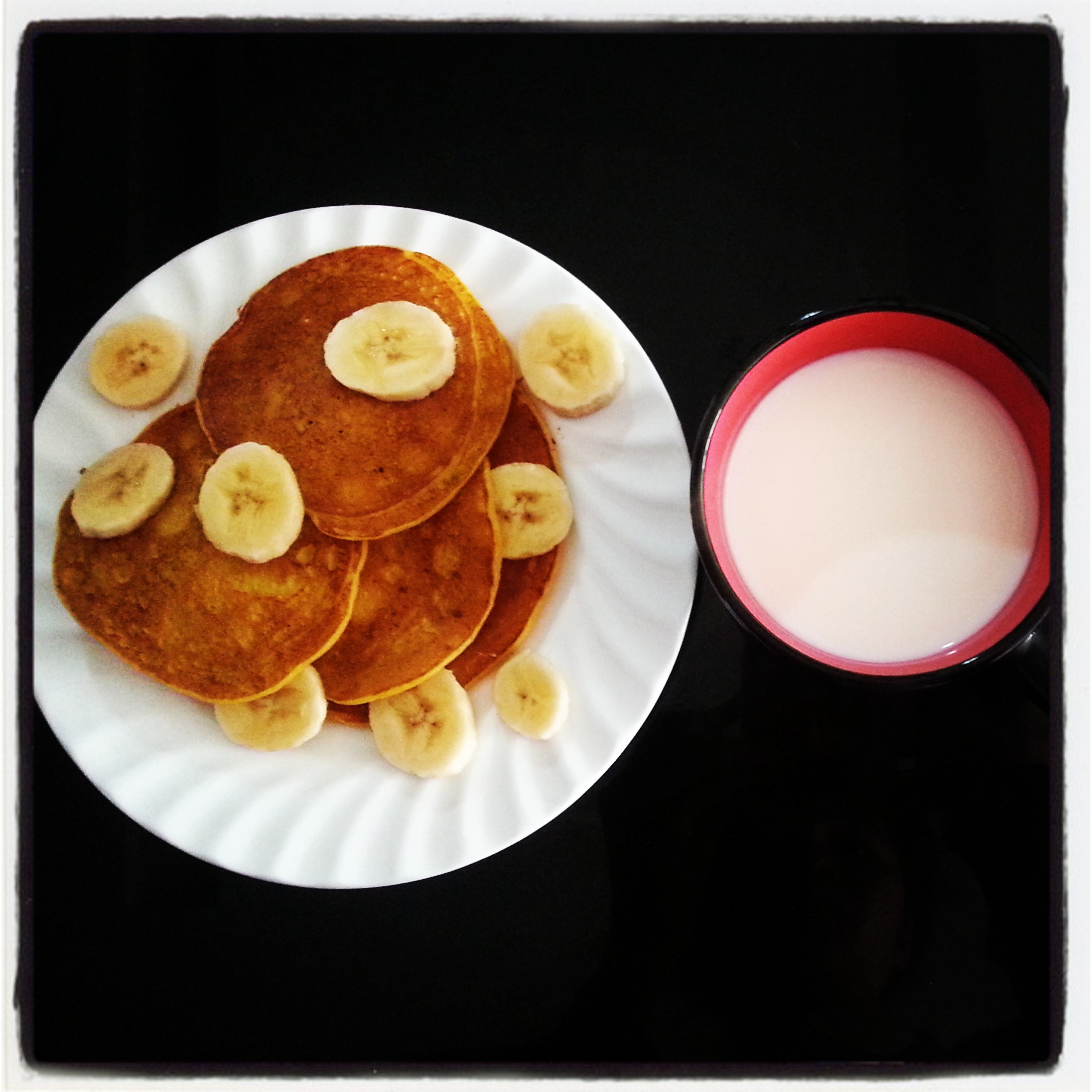 香蕉牛奶小煎饼