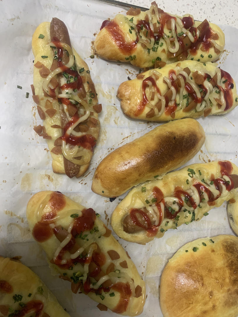 香葱火腿肉松面包