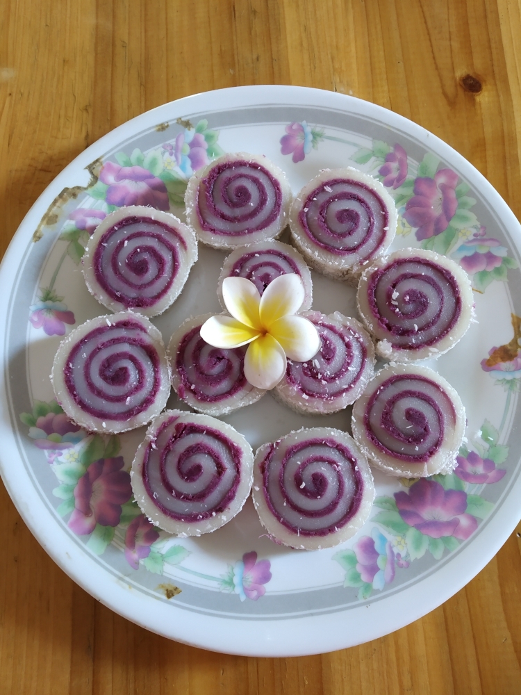 紫薯椰蓉糯米卷