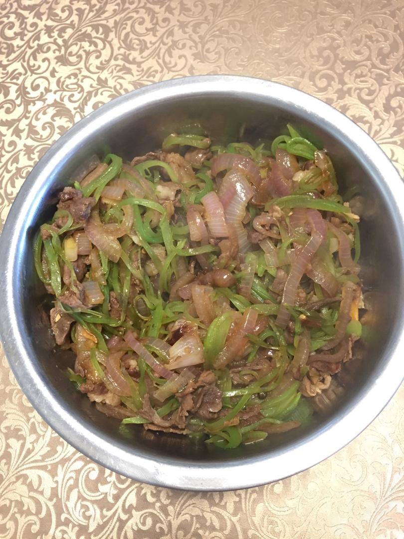 爆炒青椒羊肉好吃又下饭