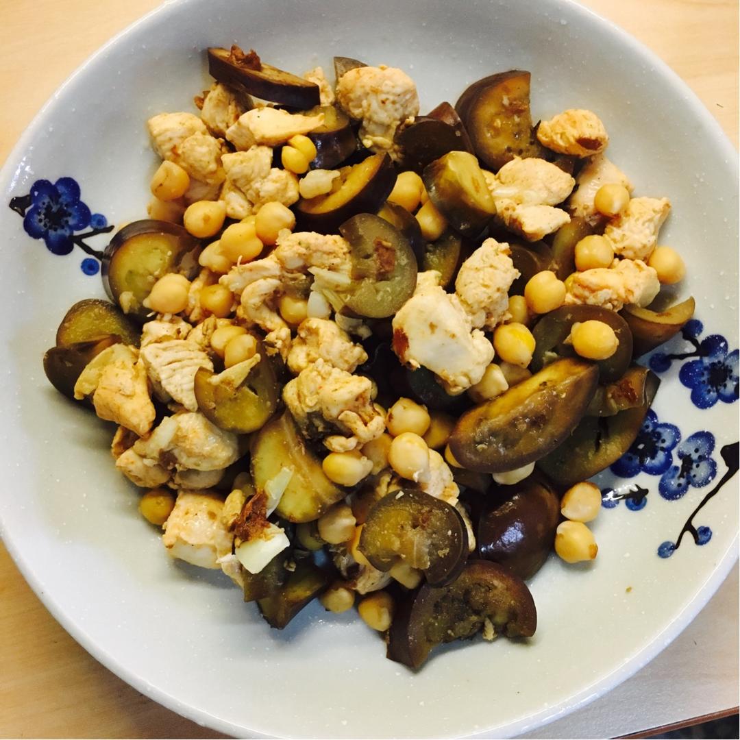 【健康三餐】鹰嘴豆鸡胸茄子饭
