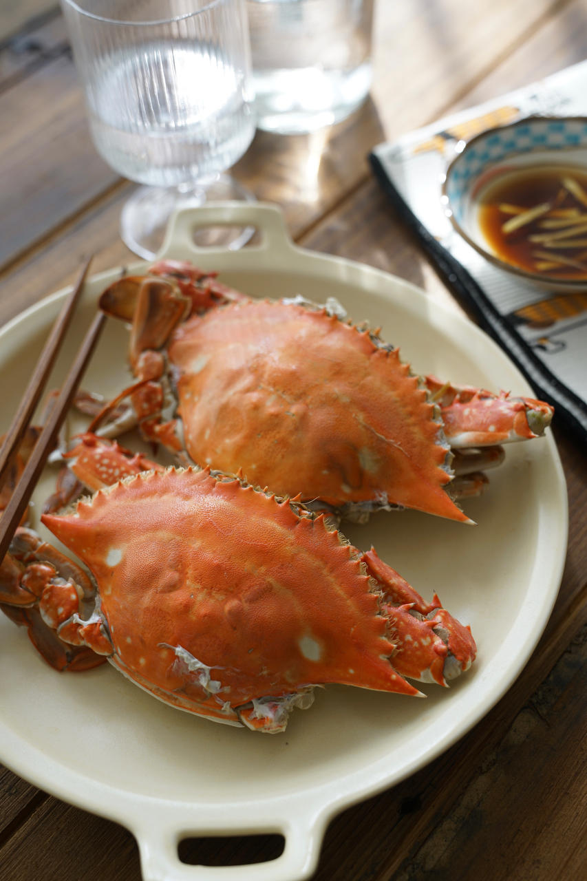 清蒸螃蟹（梭子蟹）