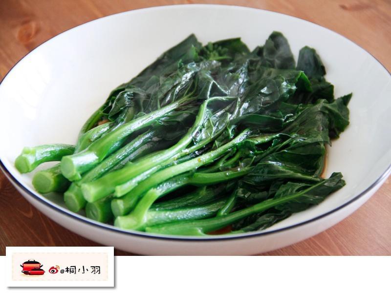 白灼芥蓝的做法