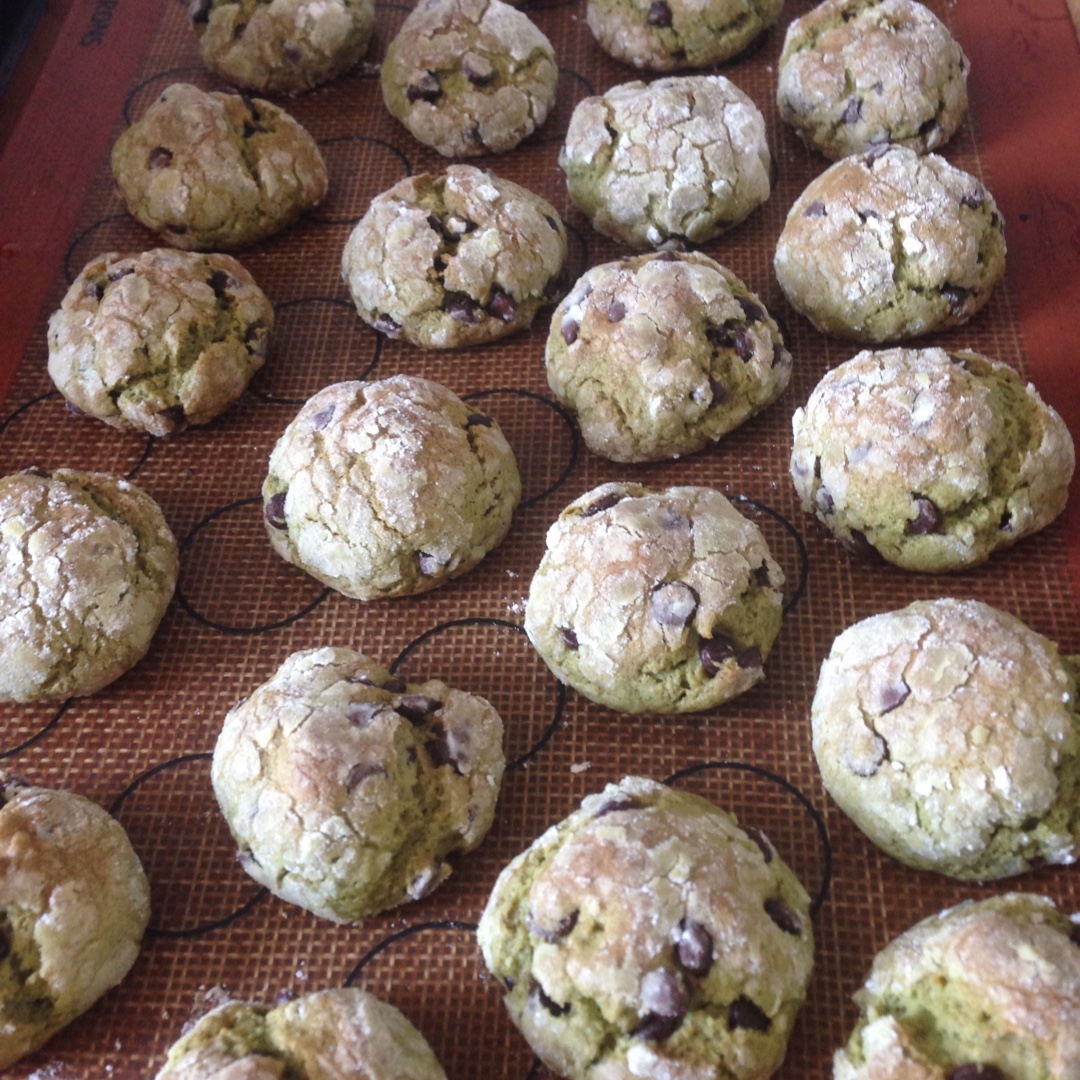抹茶奶酪巧克力曲奇 Matcha Cream Cheese Choc Cookies