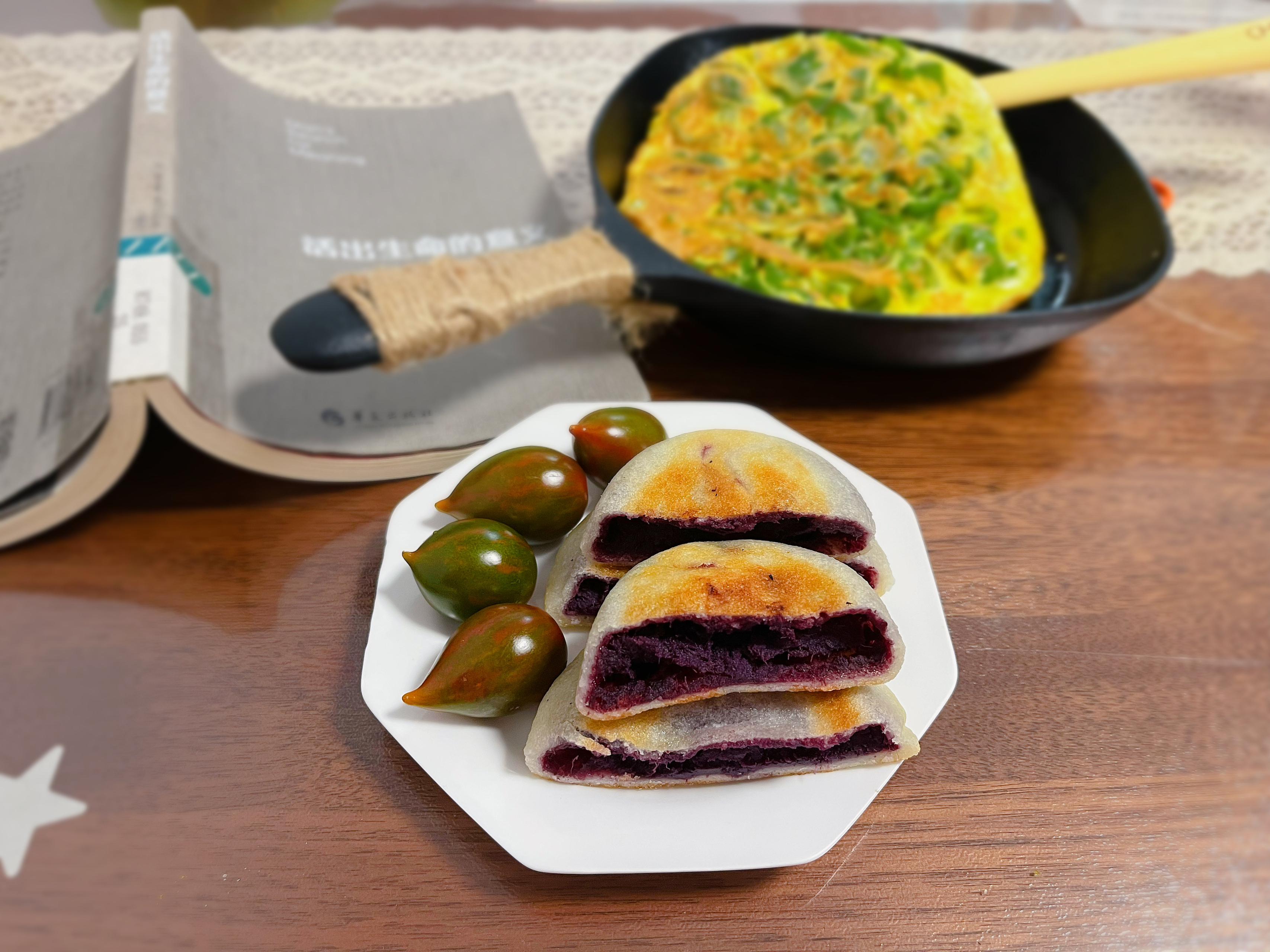 山药紫薯饼—快手早餐
