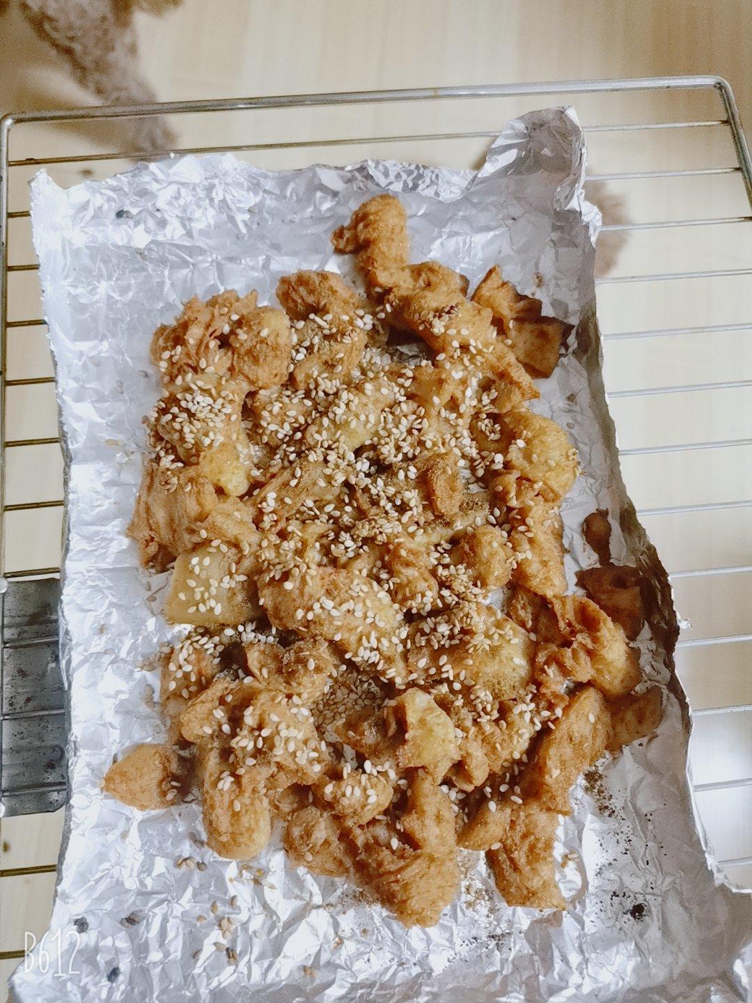 自制面筋、烤麸、凉粉、淀粉