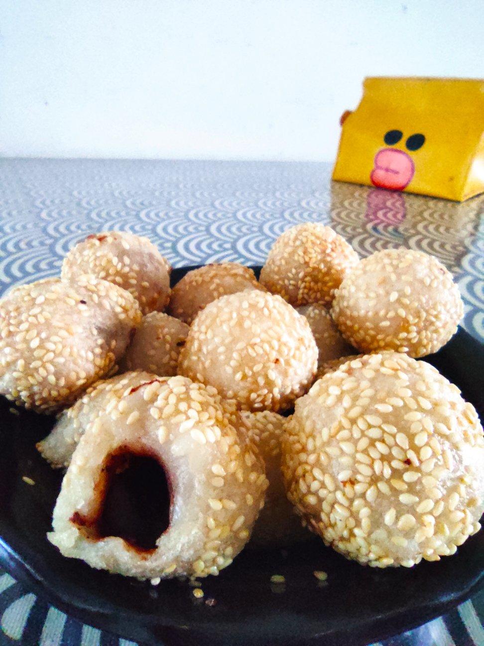 红豆馅麻团