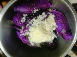 干酪紫薯饼的做法 步骤1