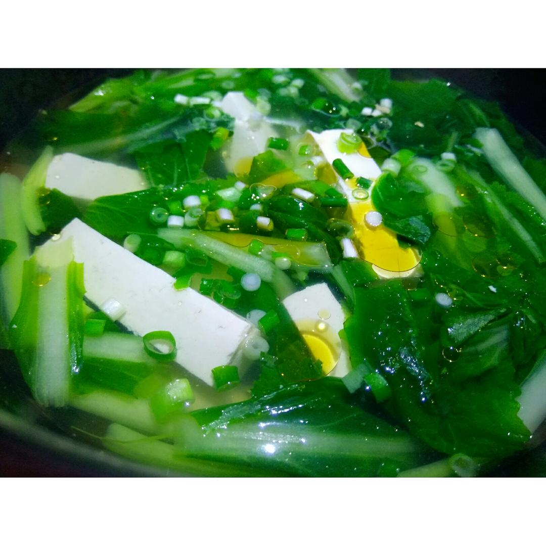 小白菜豆腐汤
