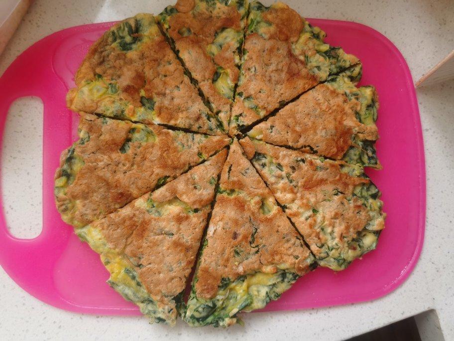 菠菜鸡蛋饼