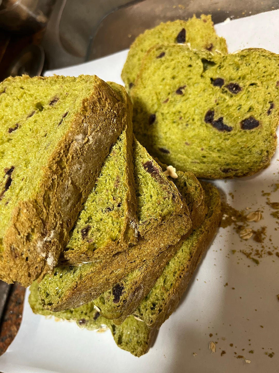 抹茶红豆吐司