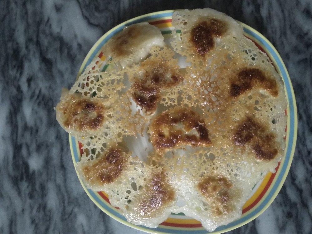 冰花蕾丝煎饺