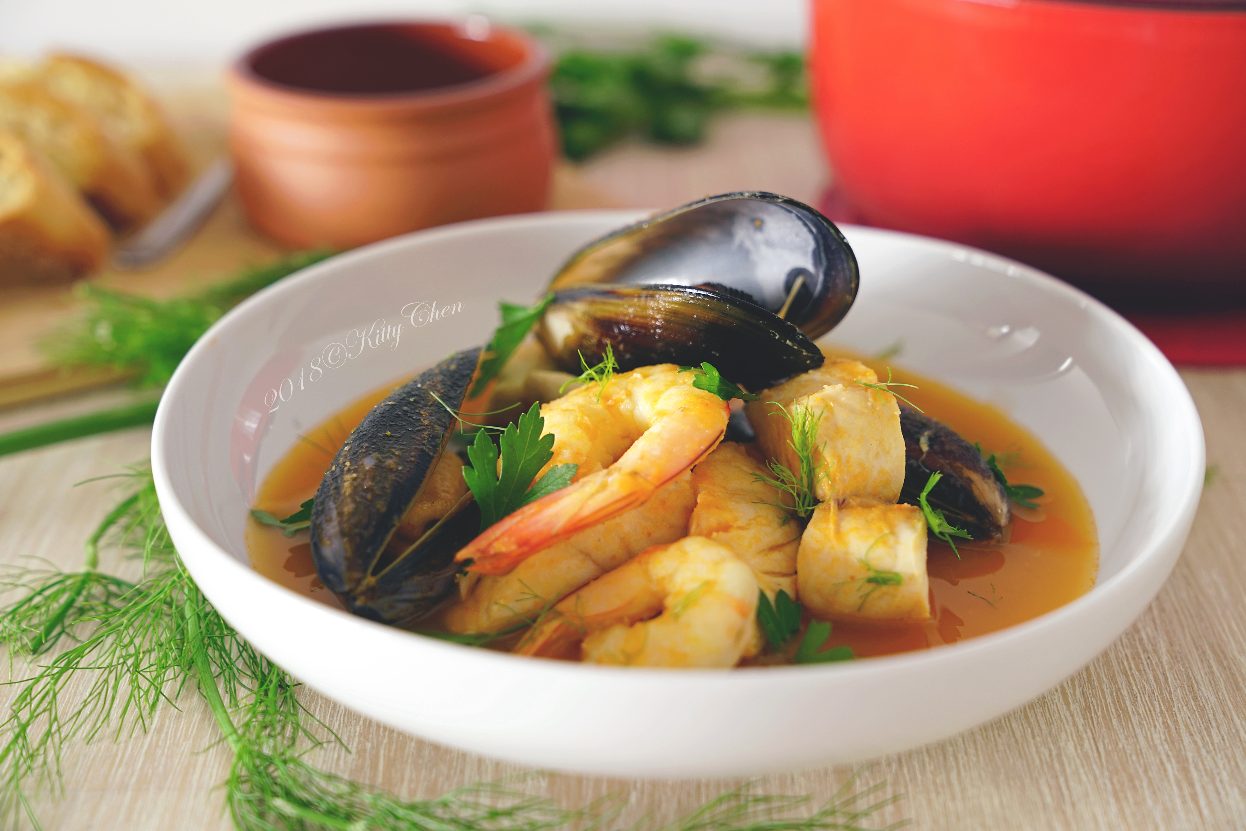 李夫人的自我修养I：“不过如此”的马赛海鲜汤 Bouillabaisse Style Seafood Stew的做法