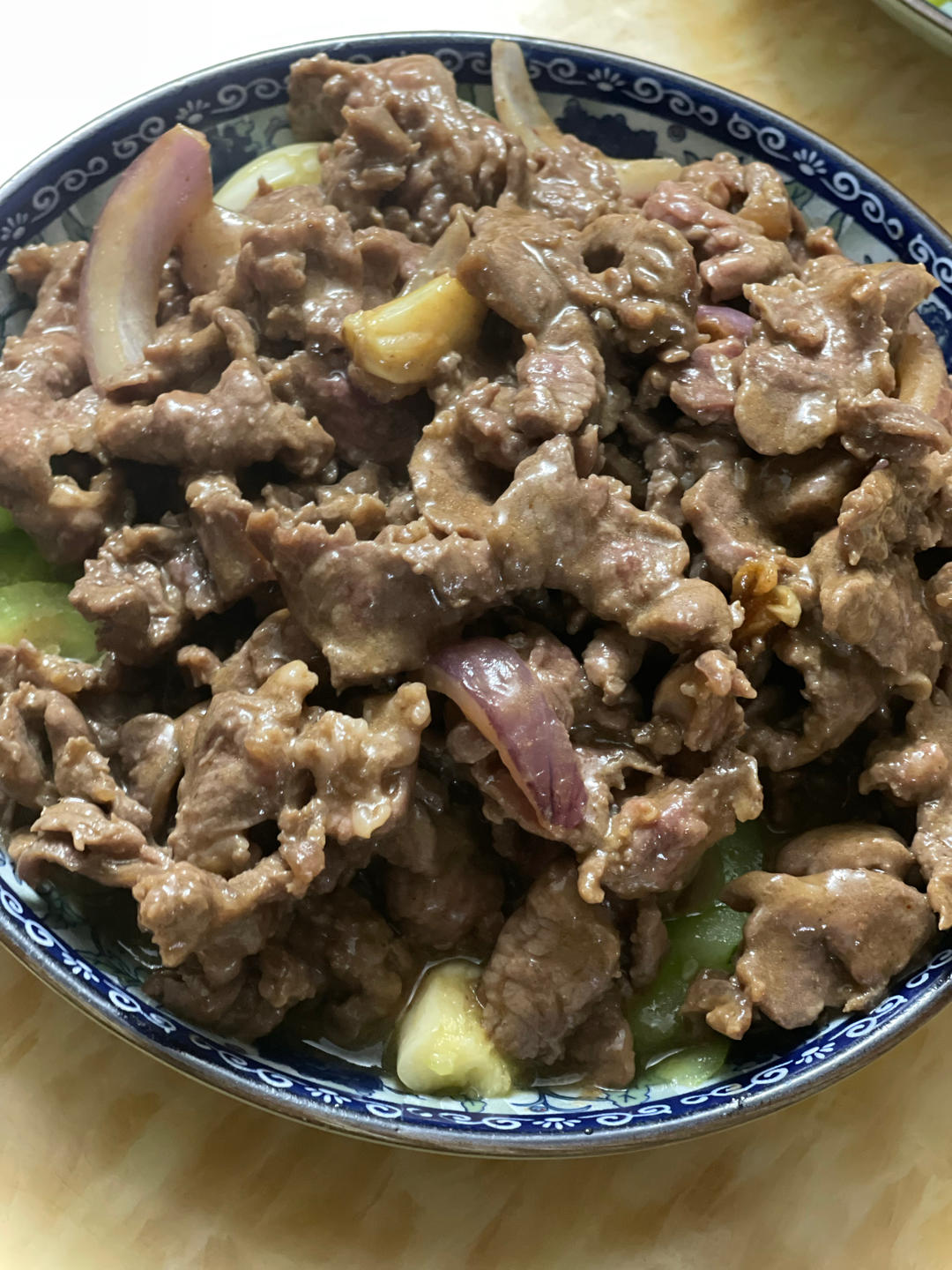 沙茶姜葱炒牛肉