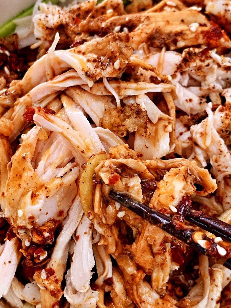 狐仙cc做的低温慢煮怪味鸡丝