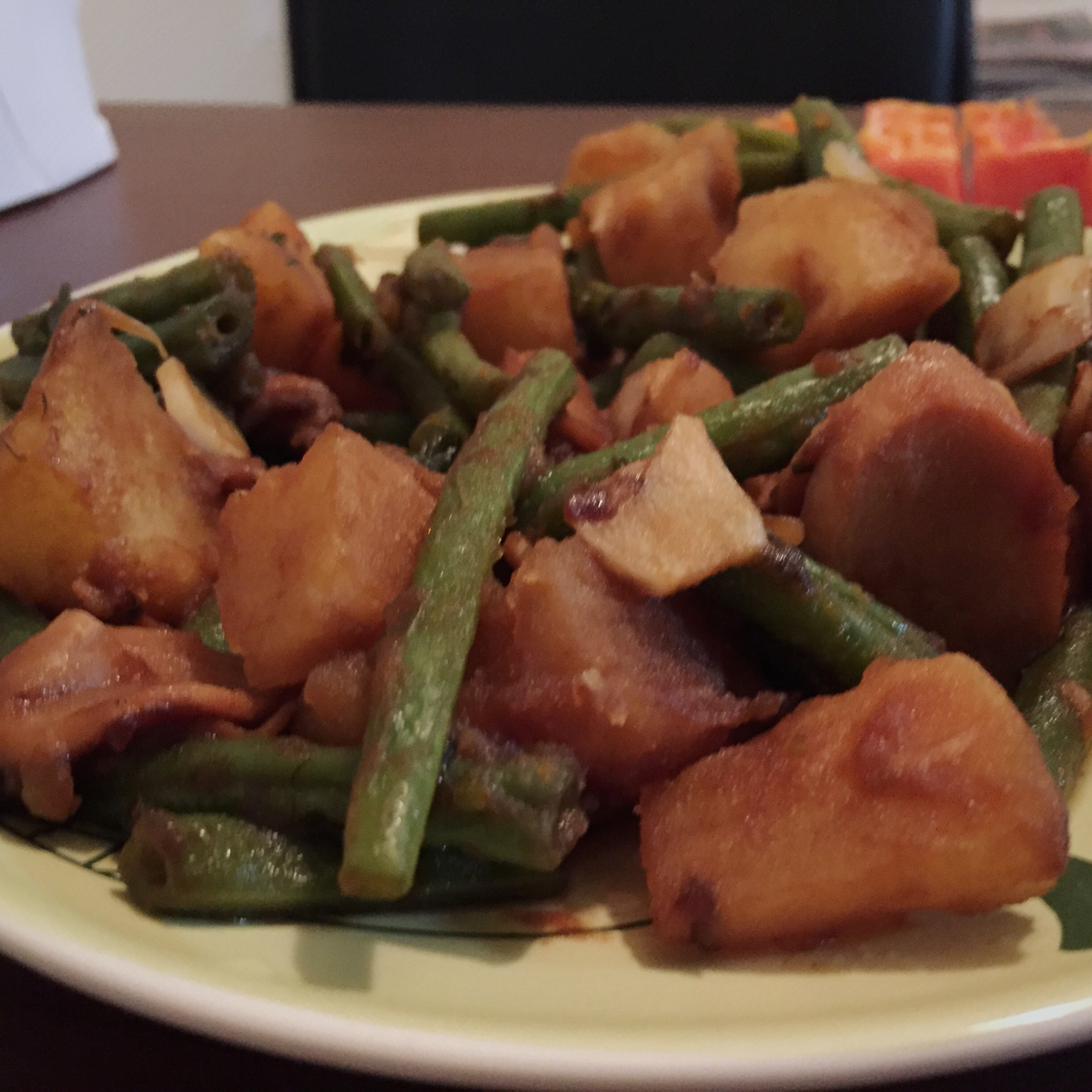 土豆炖豆角