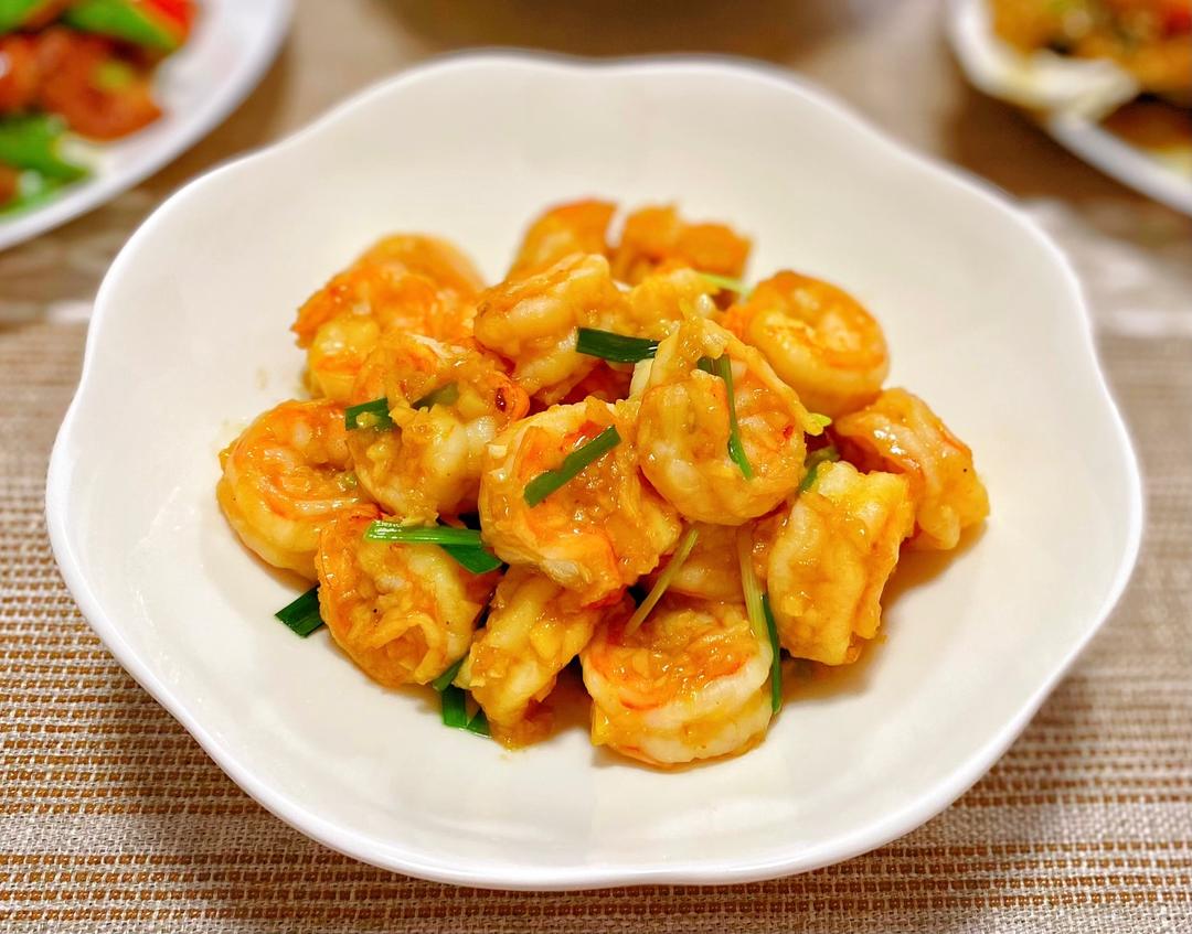 清香爽口的蒜末虾仁🍤的做法