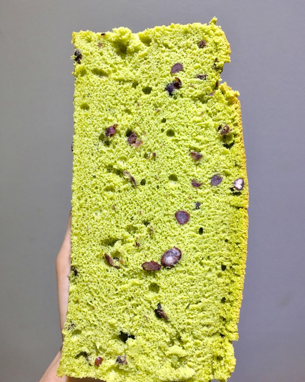抹茶蜜豆戚风