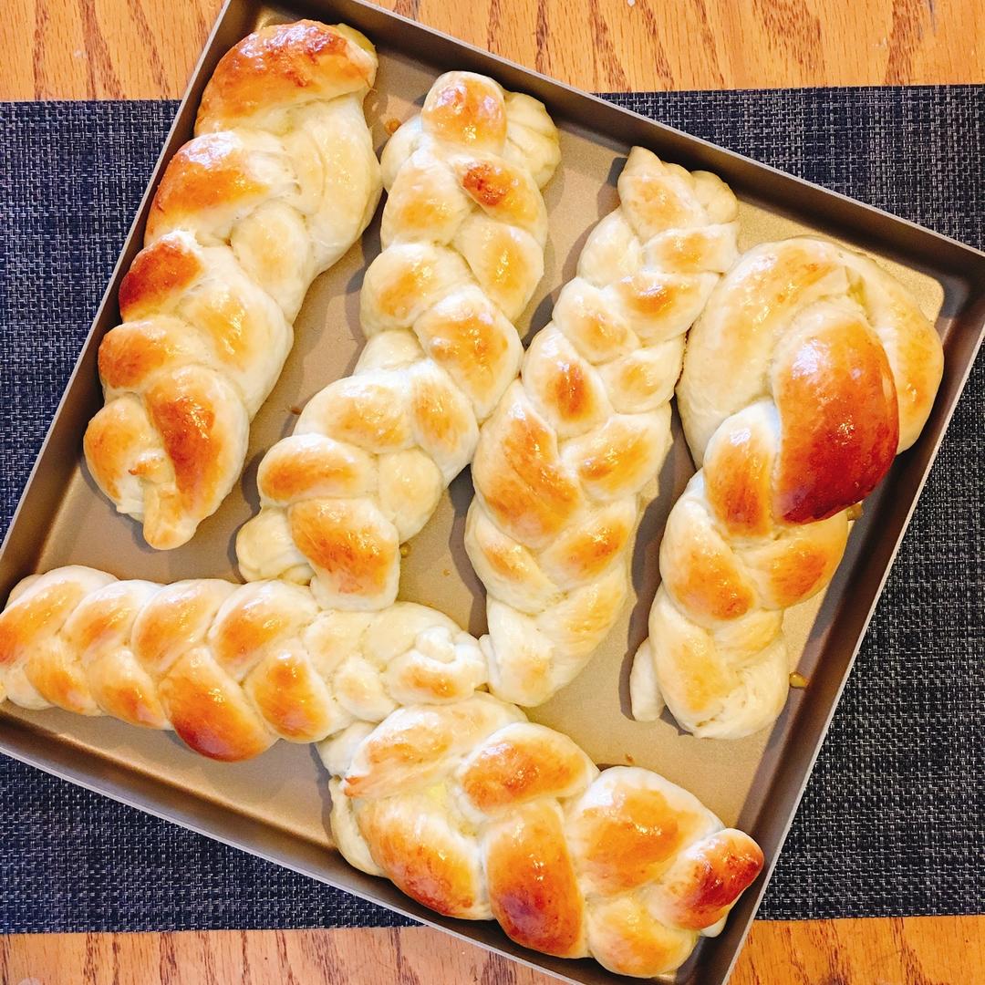 酸奶辫子面包（一次发酵）