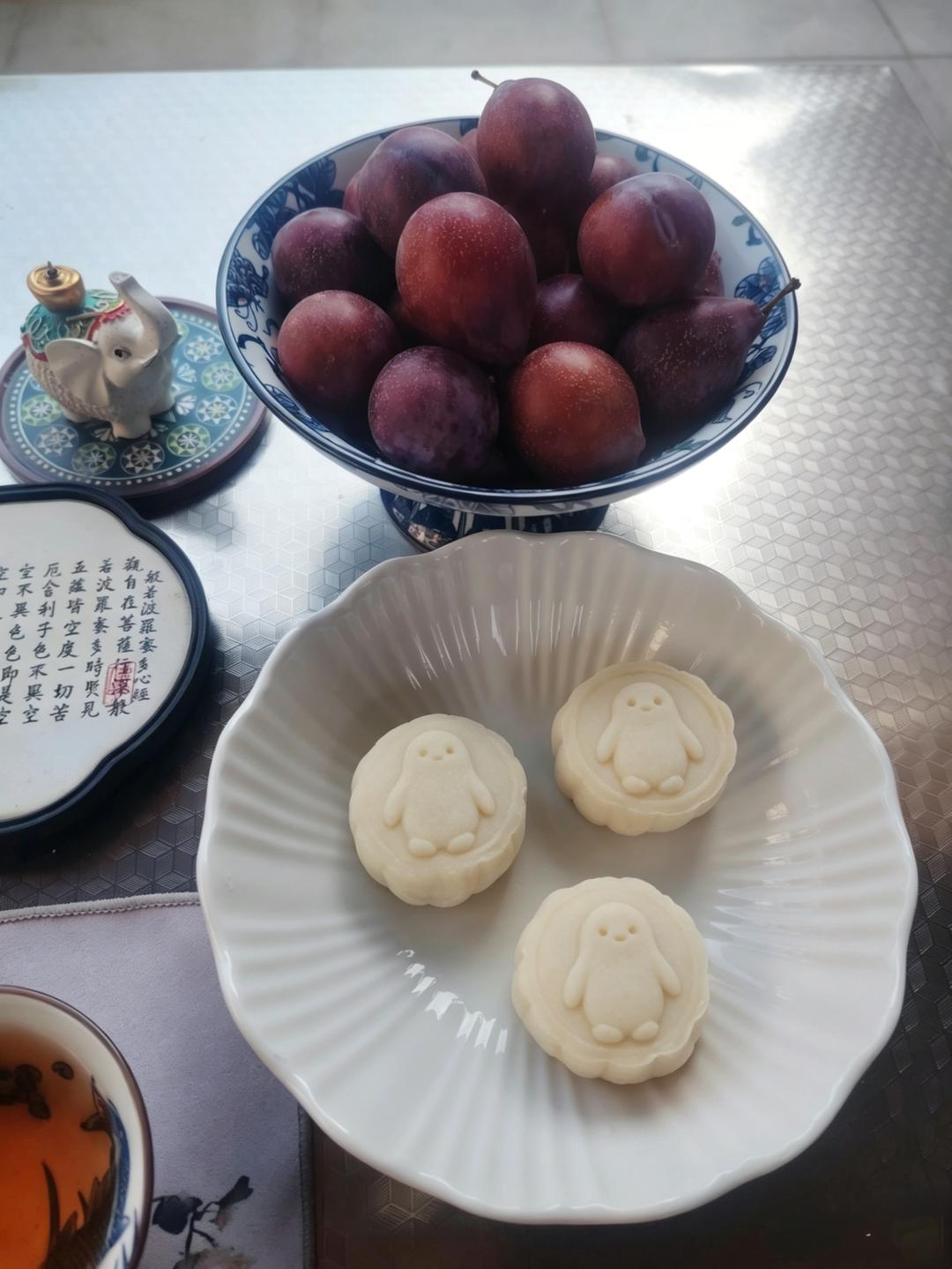 冰皮月饼馅~低糖低油版绿豆椰蓉馅-吃一口就停不下来